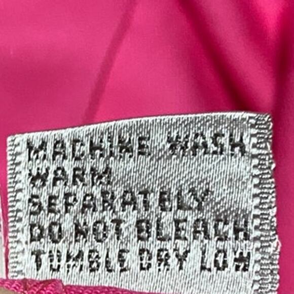 Vintage 80s Cotton Pleated Midi Skirt Button Front High Rise Pink NEW Womens 2/4 - Picture 9 of 9